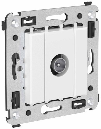 Розетка TV Проходная без рамки DKC Avanti 1-м. белое облако фото Розетка TV Проходная без рамки DKC Avanti 1-м. белое облако картинка